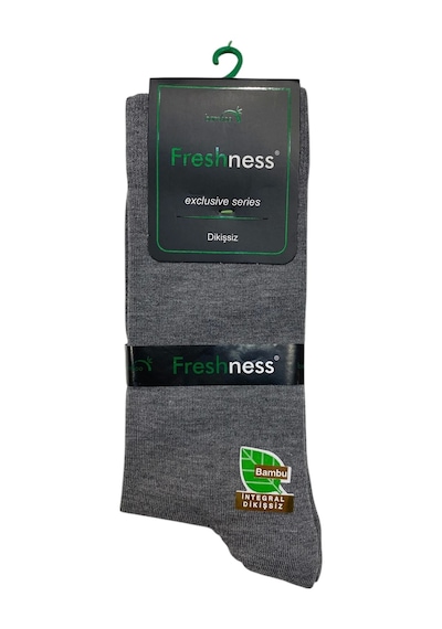 Freshness 3000 Dört Mevsim Erkek Soket Çorap Gri