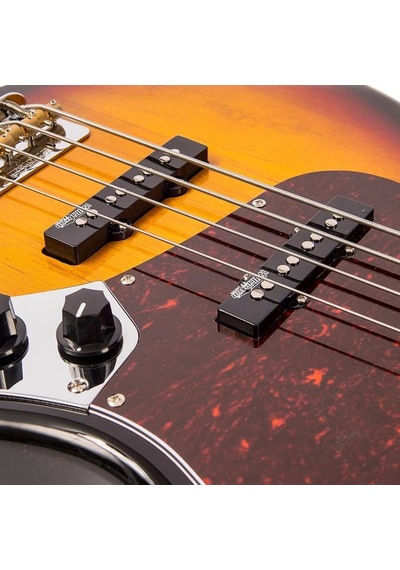 Vintage Vj74 Reissued 4 Telli Bas Gitar - Sunset Sunburst