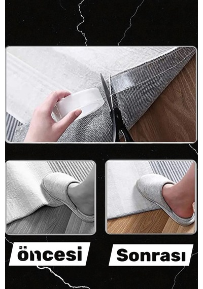 Çift Taraflı Nano Bant 2 Metre 30 Mm Güçlü Bant Zemin Duvar Halı Tablo Yapıştırma Bandı
