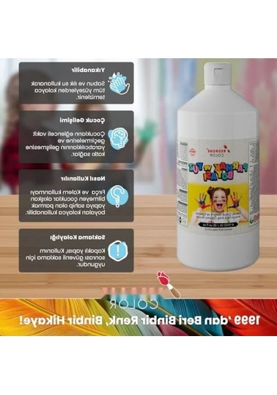 Uzun Süre Kullanılabilir Beyaz Parmak Boyası 1000 Gr 0.2 L