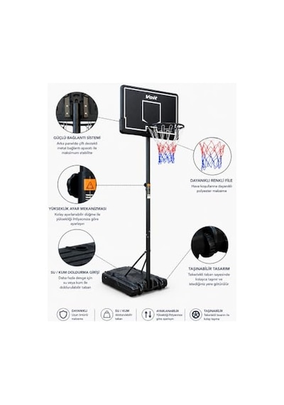 Voit 002e Ayaklı Basketbol Potası