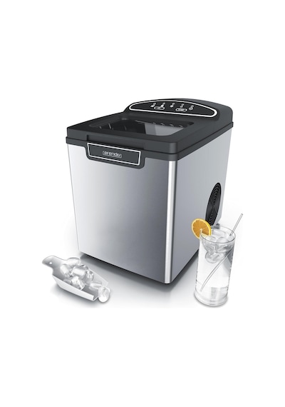 Arendo 1.8l Paslanmaz Çelik Buz Makinesi Bpa Free, Hızlı Üretim, 2 Boy Buz Seçeneği Özel Mutfak Aletleri Gümüş