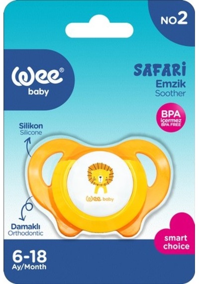 Wee Baby Safari Emzik No:2 Turuncu