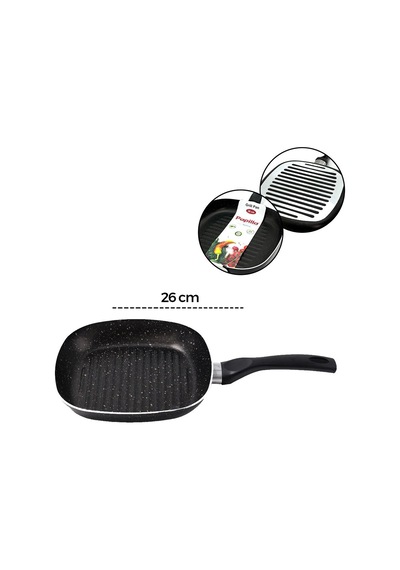 Papilla Ragnar 26 Cm Granit Grill Tava - Tek Saplı Brkt-739620- 12'li Paket Diğer