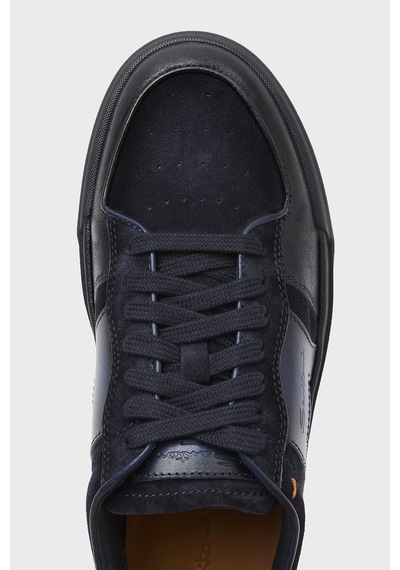 Santoni Süet Deri Sneaker Ayakkabı Erkek Ayakkabı Mbgt22221ocntgeuu60 Lacivert