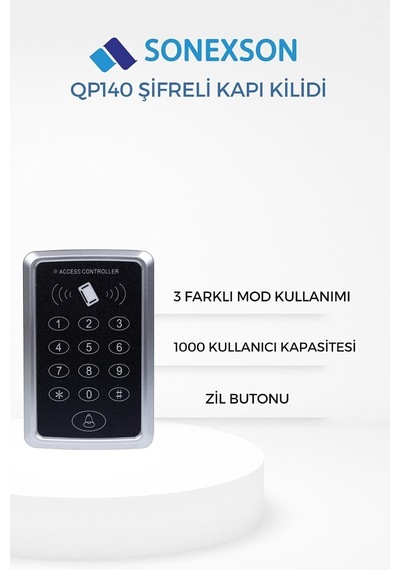 Qp140 Şifreli Kapı Kilidi Proximity Kartlı Apartman Ve Bina Giriş Sistemi Genel