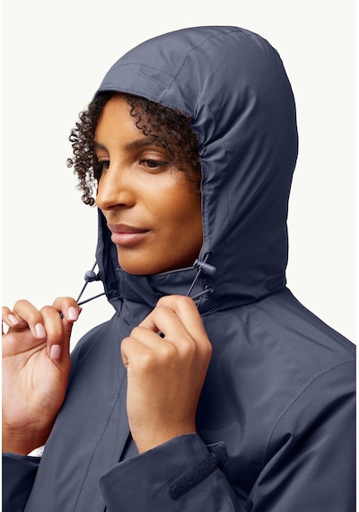 Jack Wolfskin Rotwand 3ın1 Kadın Outdoor Mont-a60333 Koyu Lacivert