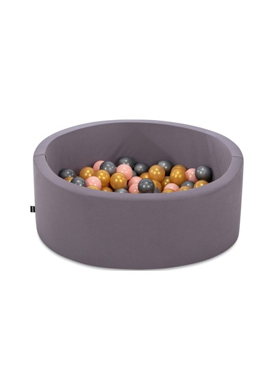 Bubble Pops Gri Sünger Top Havuzu Gri Pembe Altın Top