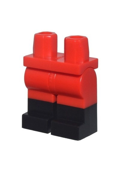 Minifigür Parçaları: Legs Decorated, Bacak, Ayak: 970c00pb0411