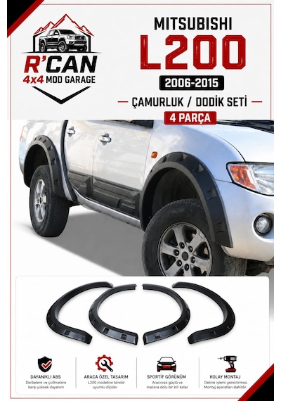 Mitsubishi L200 2006-2015 Abs Plastik Dodik Takım Yok