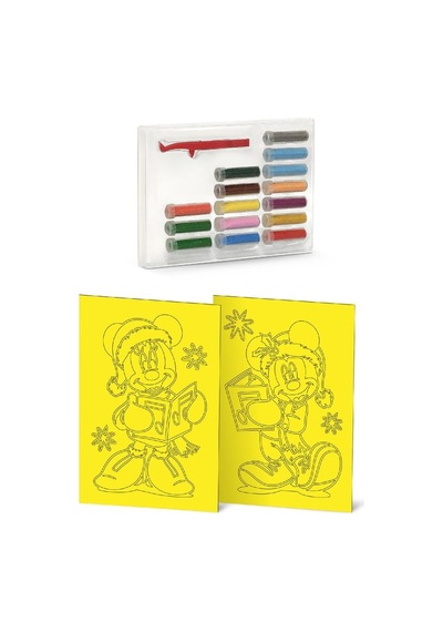 Eğitici Ve Eğlenceli Kum Boyama Seti-disney Mickey Clup & Happy New Year Ds-36