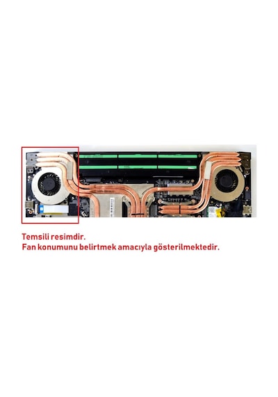 MSI Uyumlu Ge62Vr 7Rf, Ge62Vr 7Rf-425Xtr Vga Fanı Sol Ver.1 3Pin (MSI Uyumlu)
