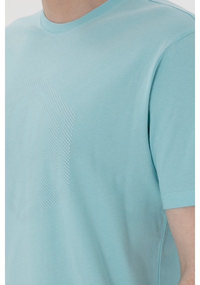 U.S. Polo Assn. Erkek Regular Fit Bisiklet Yaka Aqua Tişört 50300382-VR007