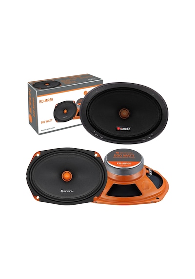 Oto Mıdrange Oval 6X9 800W Kapaklı 2 Adet Edıson Ed-Mr69