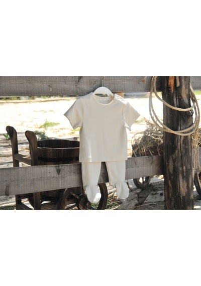 Naturaborn Gots Organik Sertifikalı Bebek T-Shirt (456444559) Bej