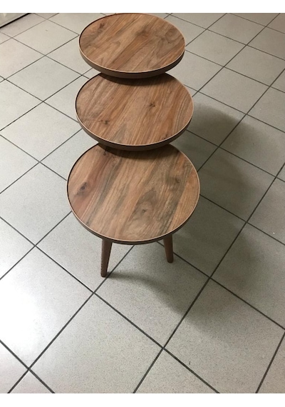 3'Lü Zigon Sehpa 1.Sınıf Mdf Tabla (462519008)