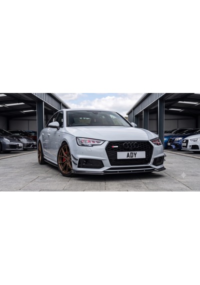 Audi S Line Ön Panjur Metal Logo Amblemi Krom Kırmızı