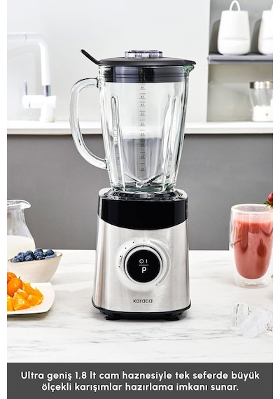Karaca Dijital Ekran İnox Smoothıe Blender 1800 W