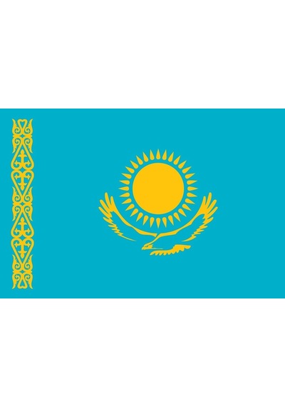 Kazakistan 15x22,5 Masa Bayrağı (Direksiz)
