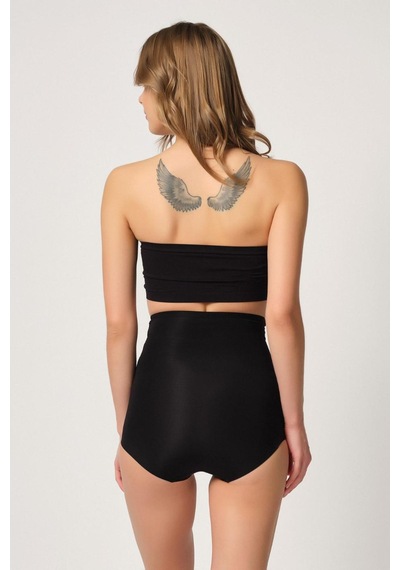 Siyah Mı Emay 2842 Lazer Dantelli Slip Korse Siyah