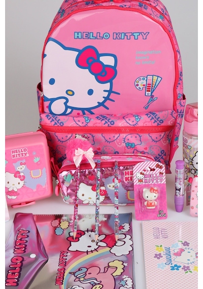X Dekomus "candy Kitty Collection" Hello Kitty Lisanslı Kırtasiye Seti Ortopedik İlkokul Ve Kalem Çantası,matara,beslenme Kabı Seti Diğer