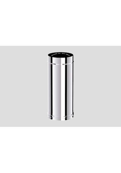 PELET SOBA BORUSU / BOY: 50-41 CM / ÇAP: 8 CM / KROM RENK / 304 KROM / CONTALI / BABA'S STOVE -