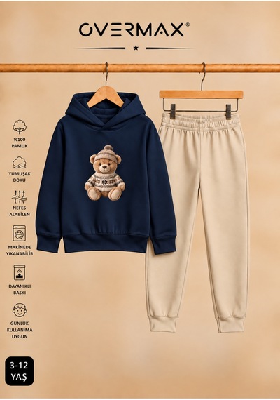 Overmax Teddy Bear Baskılı Çocuk Kapüşonlu Sweatshirt Eşofman Takımı 3-12 Yaş Lacivert-bej - 924458985 Lacivert-bej Overmax Teddy Bear Baskılı Çocuk Kapüşonlu Sweatshirt Eşofman Takımı 3-12 Yaş Lacivert-bej - 924458985 Lacivert-bej