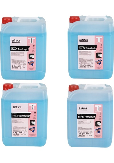 Birka Endüstriyel Sıvı El Temizleyici Lüx 4 x 5 KG