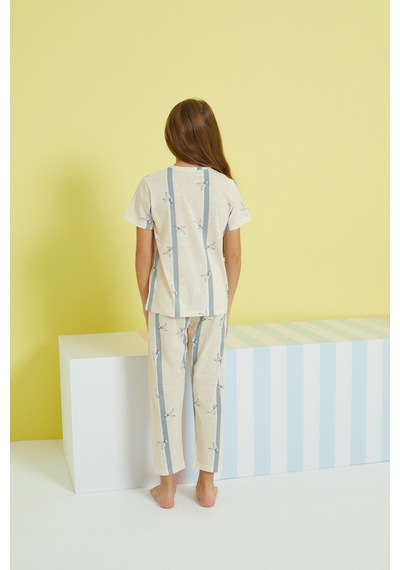Siyah İnci Örme Pijama Takım 24107097 Çok Renkli
