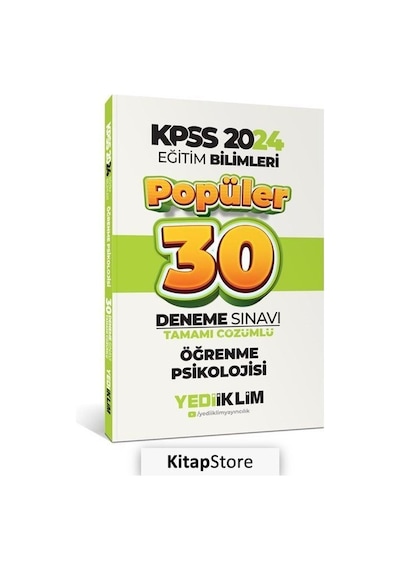 2024 KPSS Atölye Serisi Matematik Video Ders Notları - Mehmet Bilge Yıldız - Yediiklim Yayınları