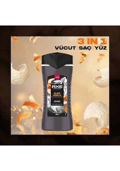 Axe Premium Collection Duş Jeli Black Vanilla 3 İn 1 Vücut Saç Yüz 300 Ml 285 ML