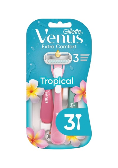 Lexroo Venus Extra Comfort Tropical Kullan At Tıraş Bıçağı, 3 Li Paket