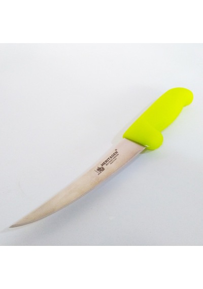 Heritagen Kıvrık Sıyırma Bıçağı 13 cm Kemiksiz Bıçak (Paslanmaz Ç Çok Renkli