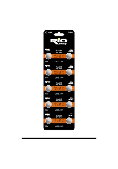 10 Adet Ag10 Alkaline Düğme Pil 1.5 Volt Lr1130 / 389 / 189 Alkali Düğme Piller