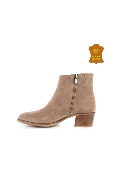 Hush Puppies Befasi 725011 Gerçek Deri, Anatomik, Kadın Bot Koyu Bej