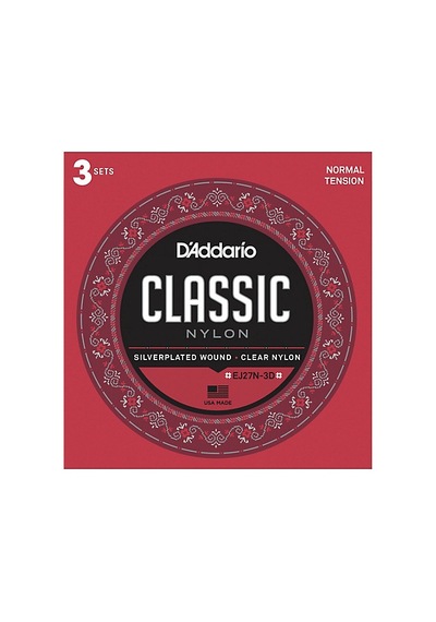 Daddarıo Ej27n-3d Klasik Gitar Tel Seti 4/4 , 3lü Paket