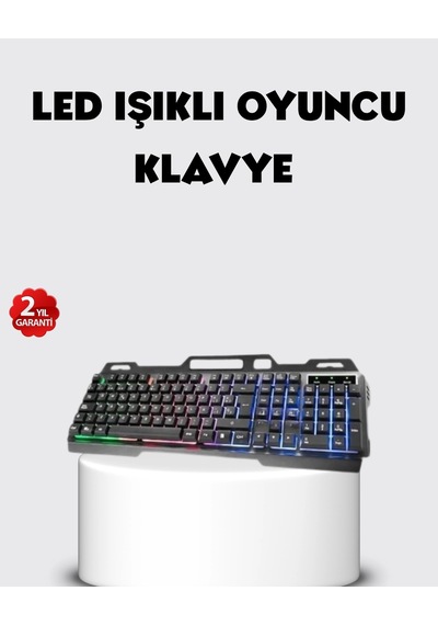 Mey İthalat Rgb Aydınlatmalı Klavye Mouse Seti Usb Bağlantılı, Türkçe Q, Ayarlanabilir Dpi, Ergonomik Yapı