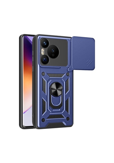 Nihcase Huawei Pura 70 5g Kılıf Magnetik Standlı Kamera Korumalı Slide Sürgülü Cover Kapak