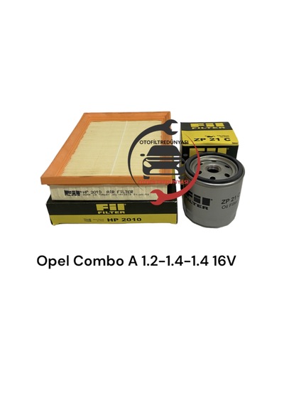 Opel Combo A 1.2-1.4-1.4 16 V Fil Filtre Seti