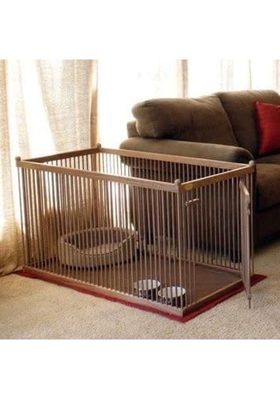 60 Cm X 1 Metre Ahşap Köpek Çiti Sık Aralık