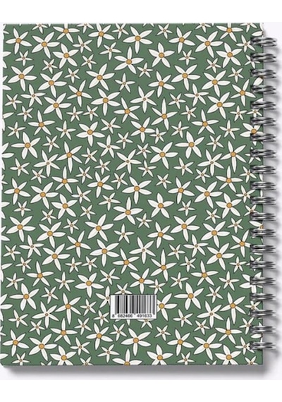 Starflower-midi 14x20 Çizgili Defter Yeşil