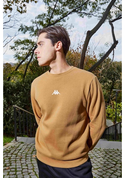 Kappa Antonio Erkek Bej Regular Sweatshirt