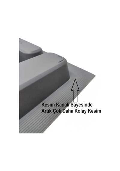 Gri Renk Çekmece Içi Kaşıklık Kepçelik 62x49 Cm 55x40 Cm Ölçülerine Uyarlanabilir Gri