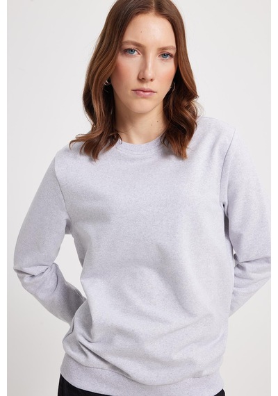 Tudors Kadın Oversize Geniş Kesim %100 Pamuk 2 İplik Bisiklet Yaka Gri Sweatshirt -42613 Gri Tudors Kadın Oversize Geniş Kesim %100 Pamuk 2 İplik Bisiklet Yaka Gri Sweatshirt -42613 Gri