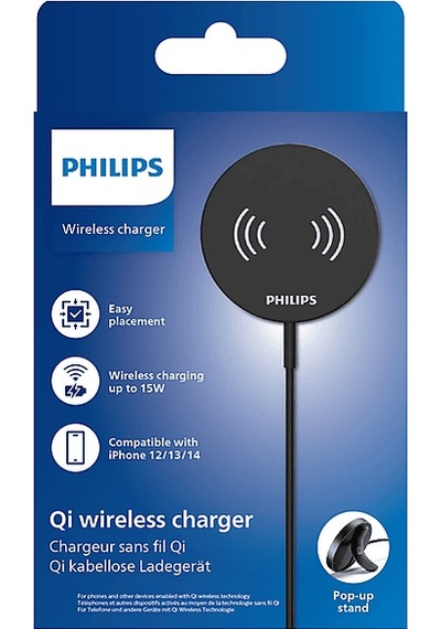 Philips DLP9018 15 W Qi Wireless Hızlı Şarj Standı Siyah
