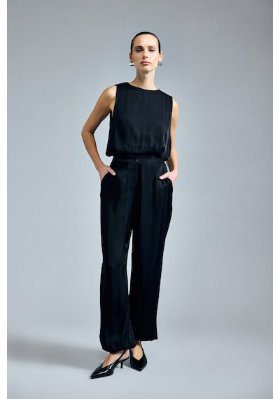 Sateen Colin Pantolon - Siyah-137341