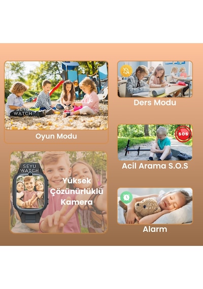 Harvox Hx Kids 4g Pro Sim Kartlı Harvox Akıllı Çocuk Saati Gps Konum Takibi Arama Konuşma 4g Destekli Pembe