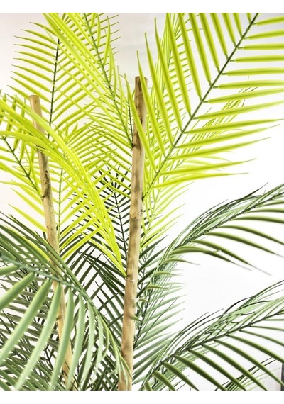 Yapay Çiçek Areka Ağacı Palmiye Ağacı Bambu Saplı Siyah Saksılı S (518257143)