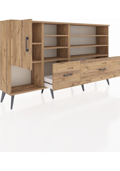 Arges Konsol 8 Raflı 2 Çekmeceli Tek Kapaklı 176x30x99 Çam-çam Atlas Çam - Atlas Çam Arges Konsol 8 Raflı 2 Çekmeceli Tek Kapaklı 176x30x99 Çam-çam Atlas Çam - Atlas Çam
