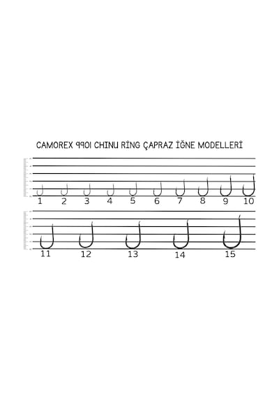 Camorex 9901 Chinu Ring Çapraz İğne No: 5
